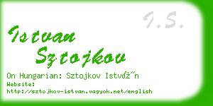 istvan sztojkov business card